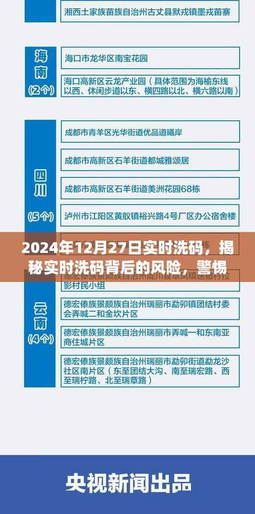 揭秘实时洗码背后的风险，警惕违法犯罪行为（实时洗码资讯，日期，2024年12月27日）